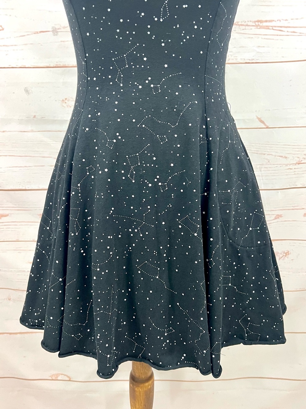 Effie’s Heart Retro Galaxy Constellation Pocket Skater Tunic Top Swing Dress - Picture 5 of 13